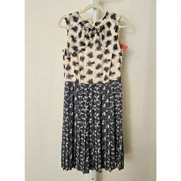 Tory Burch Dresses | Nwt Tory Burch Cecilia Silk Sheath Dress Size 6 | Color: Blue/Cream | Size: 6 | Space_Katt's Closet